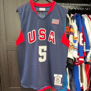 Jason Kidd USA Basketball Mitchell & Ness 2008 Authentic Player Jersey - Navy